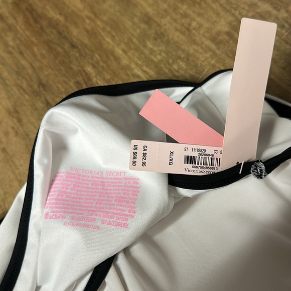 Victoria’s Secret nwt The Monokini one piece color block black white swim suit - Picture 6 of 10